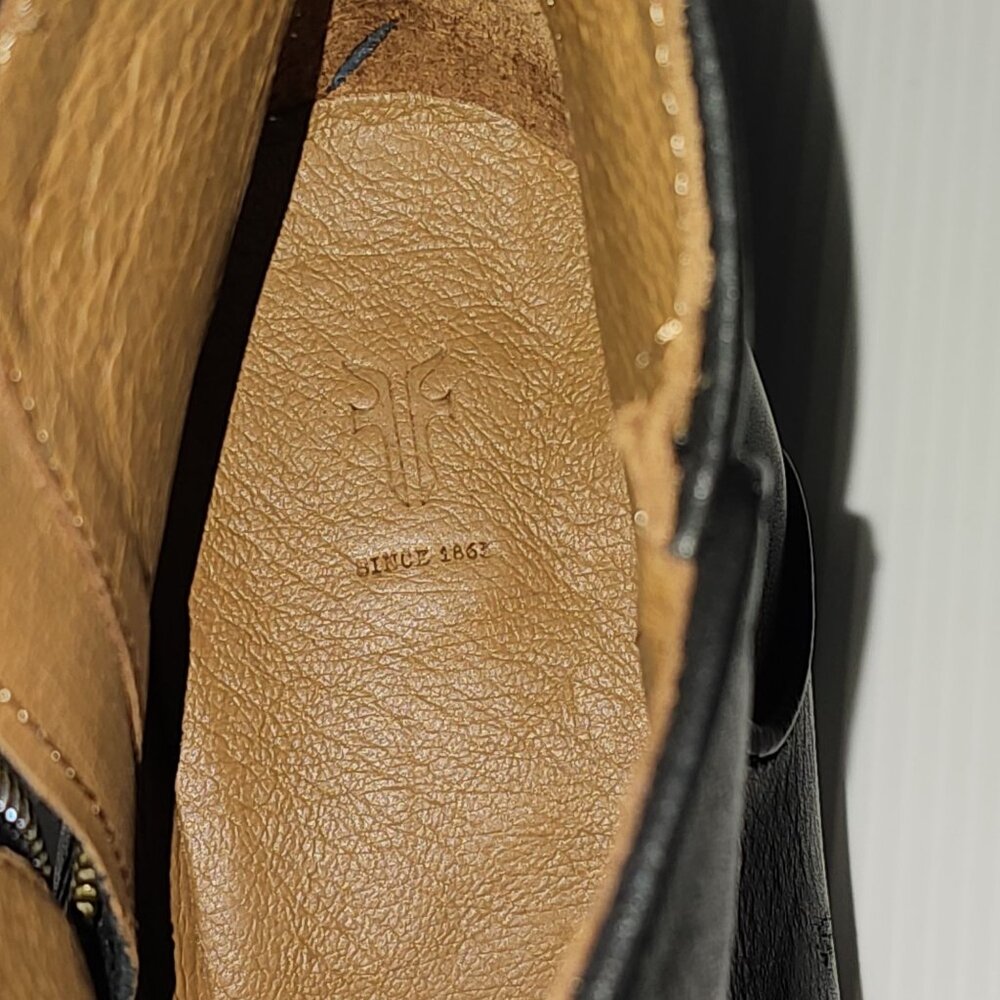 Frye Black Leather Ankle Boots | Excellent Condition - Picture 2 of 7